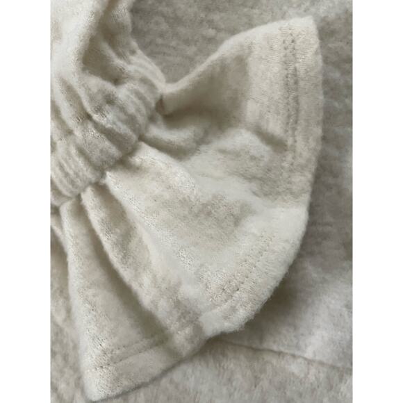 Eri + Ali Ivory Sasha Hacci Ruffle Cuff Sleeve Top size Small - Picture 7 of 7